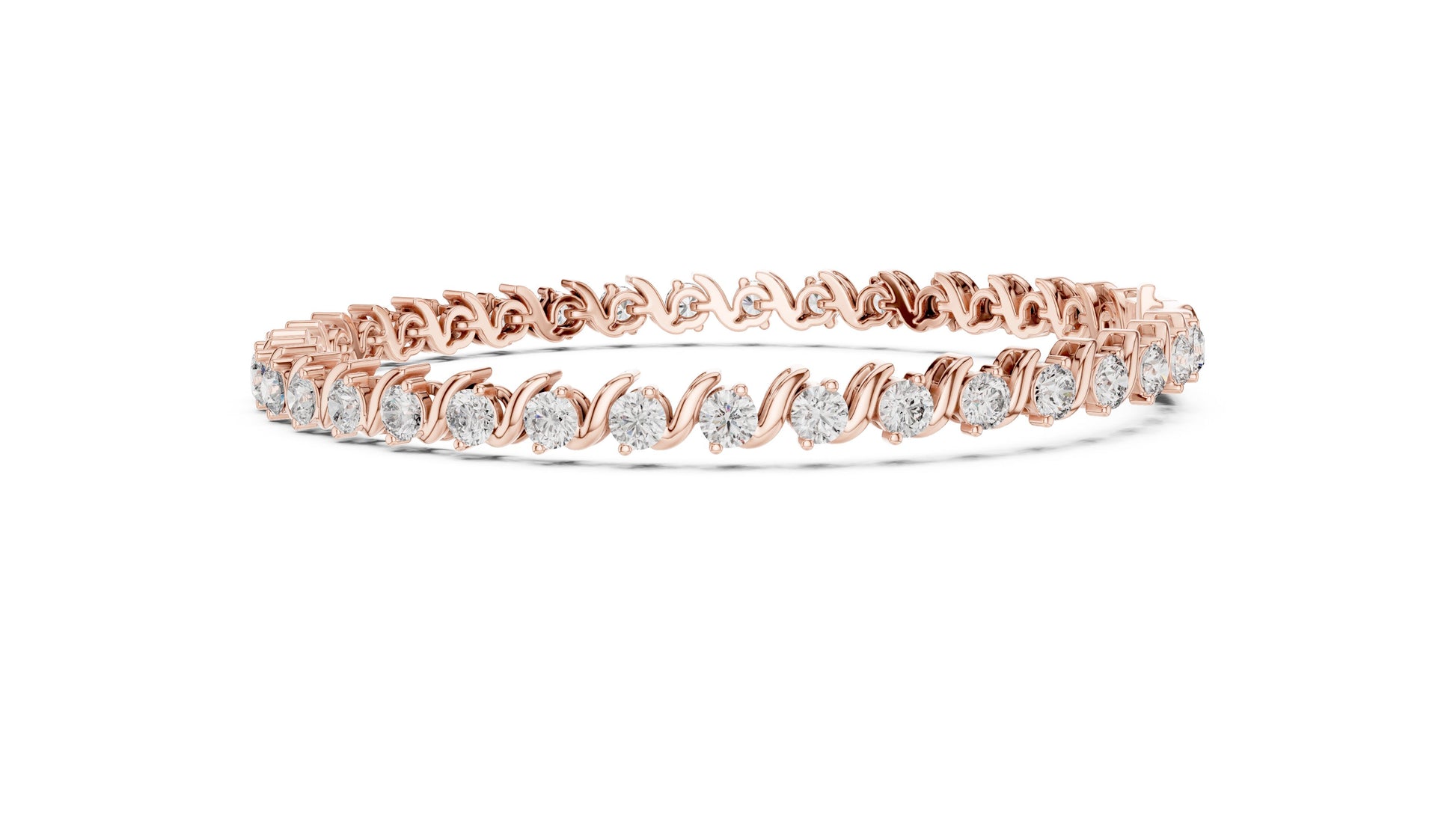 Round Tennis Lab Grown Diamond Bracelet