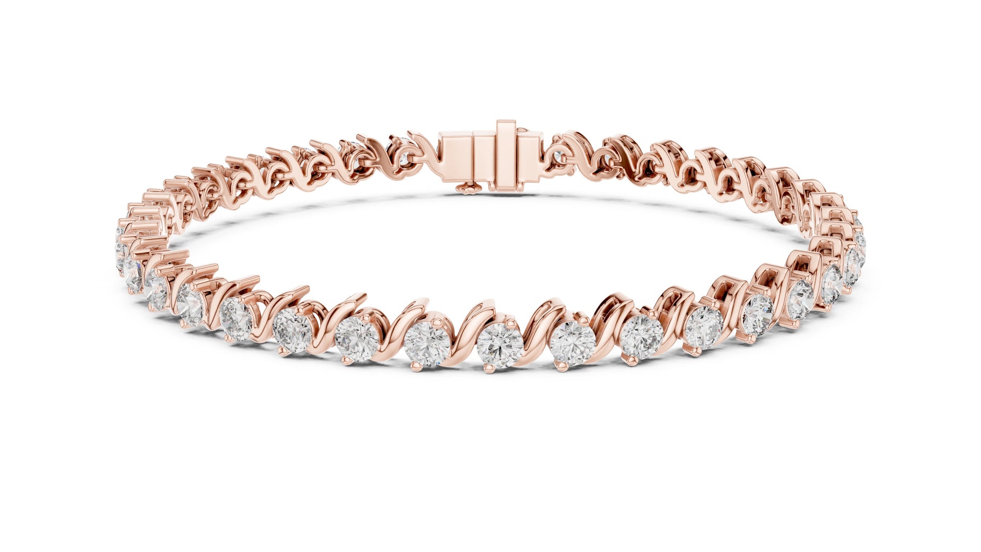 Round Tennis Lab Grown Diamond Bracelet