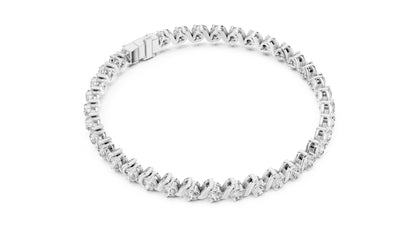 Round Tennis Lab Grown Diamond Bracelet