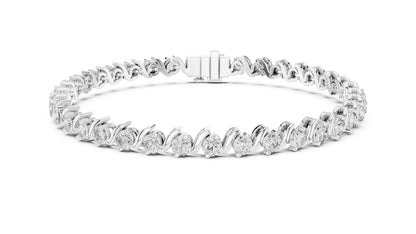 Round Tennis Lab Grown Diamond Bracelet