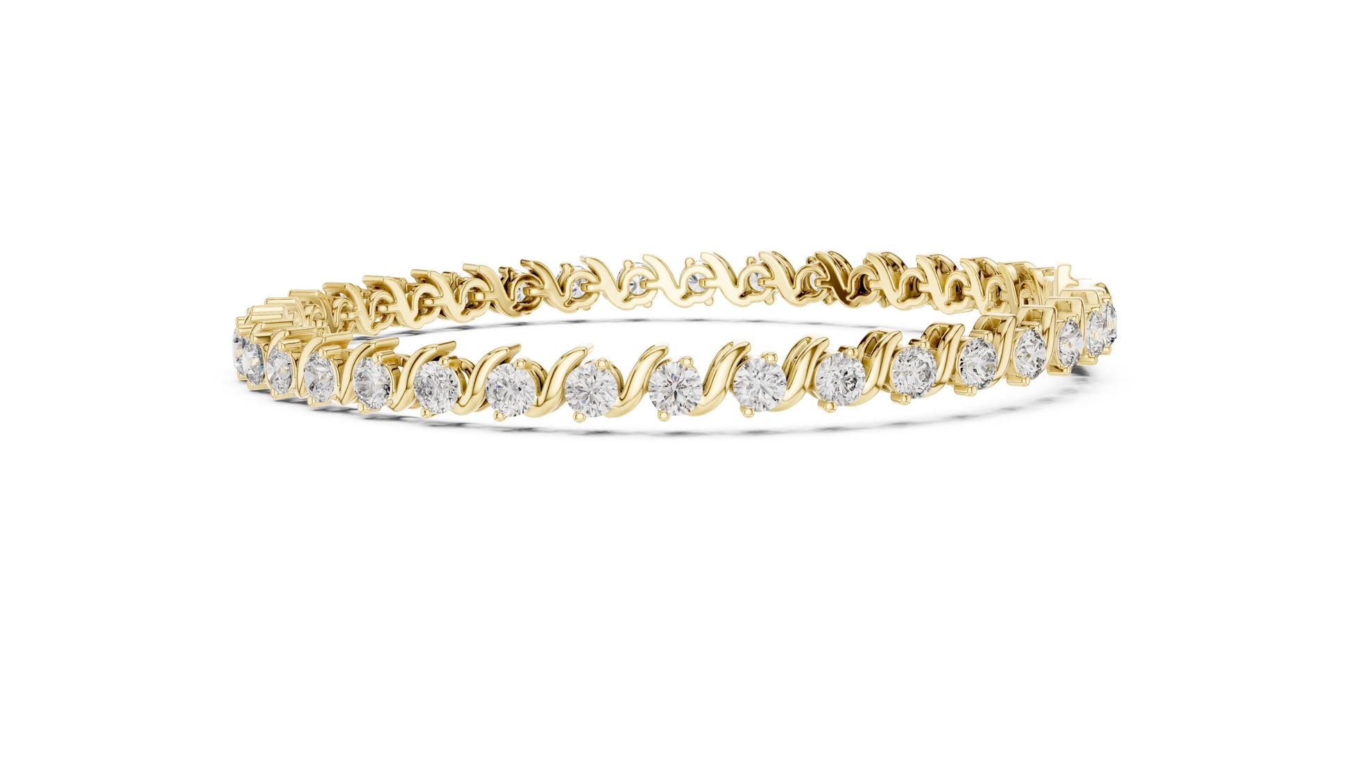 Round Tennis Lab Grown Diamond Bracelet
