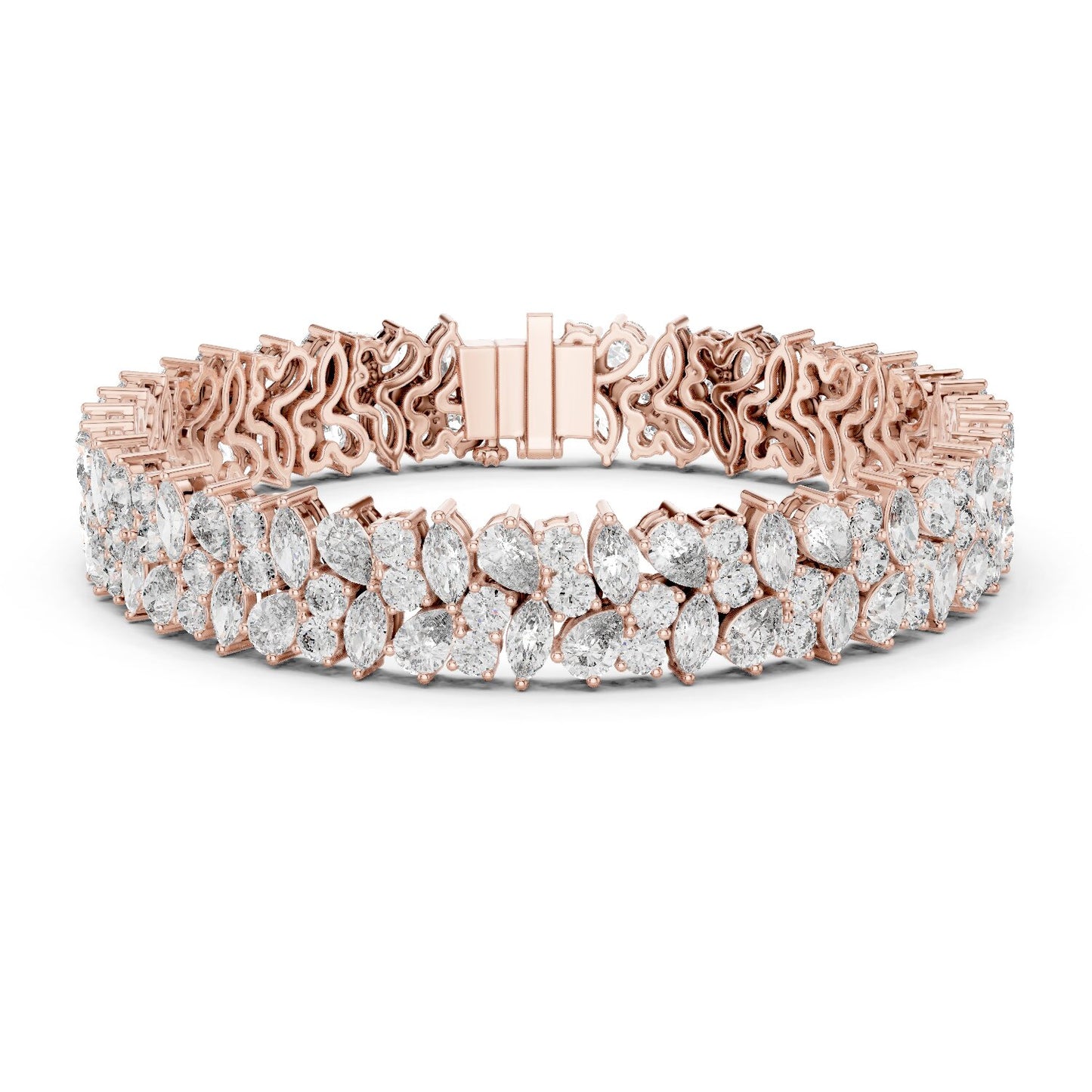 Marquise Tennis Lab Grown Diamond Bracelet