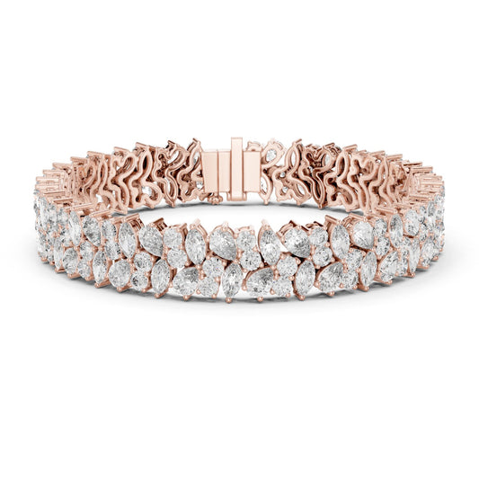 Marquise Tennis Lab Grown Diamond Bracelet