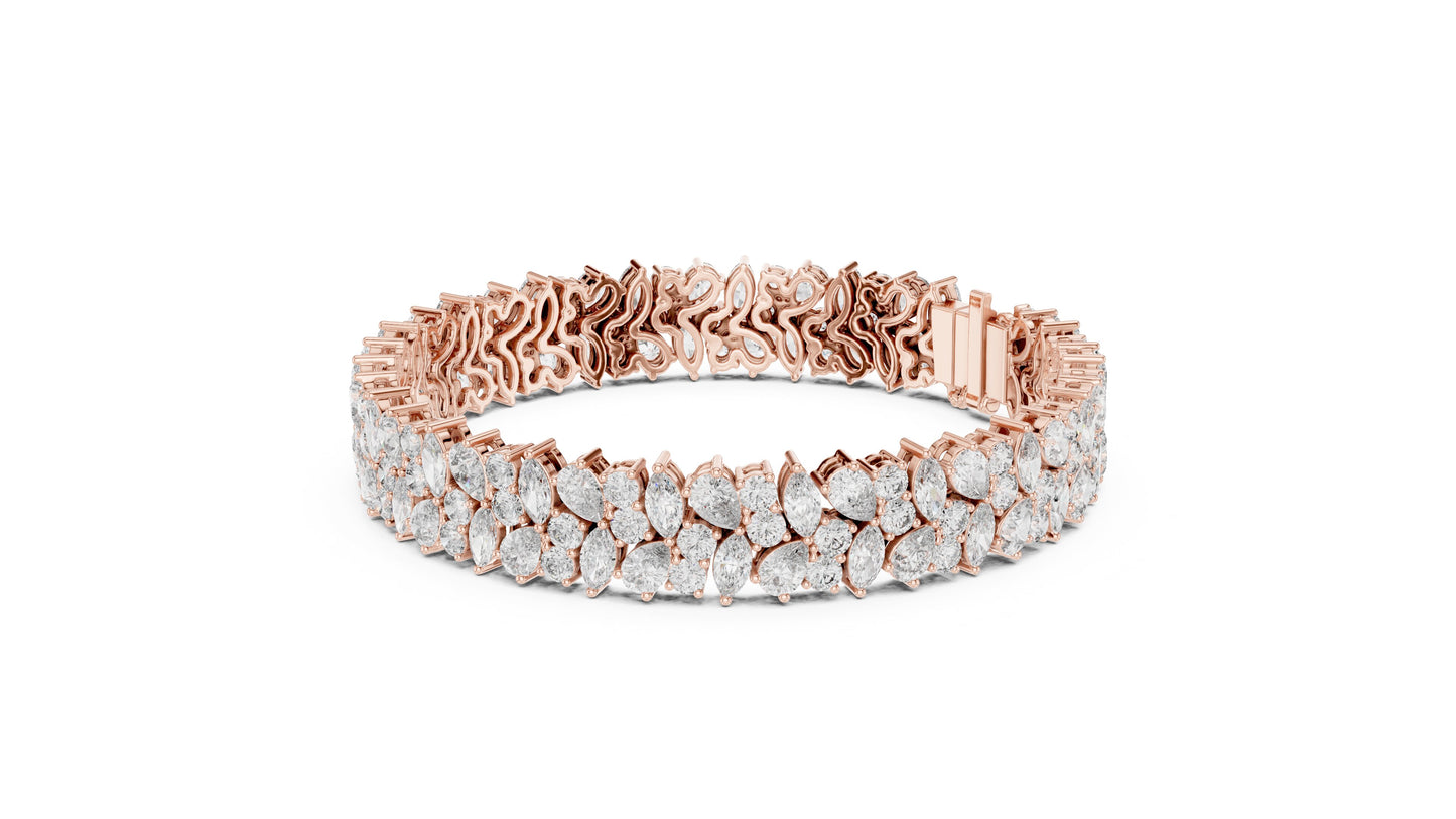 Marquise Tennis Lab Grown Diamond Bracelet