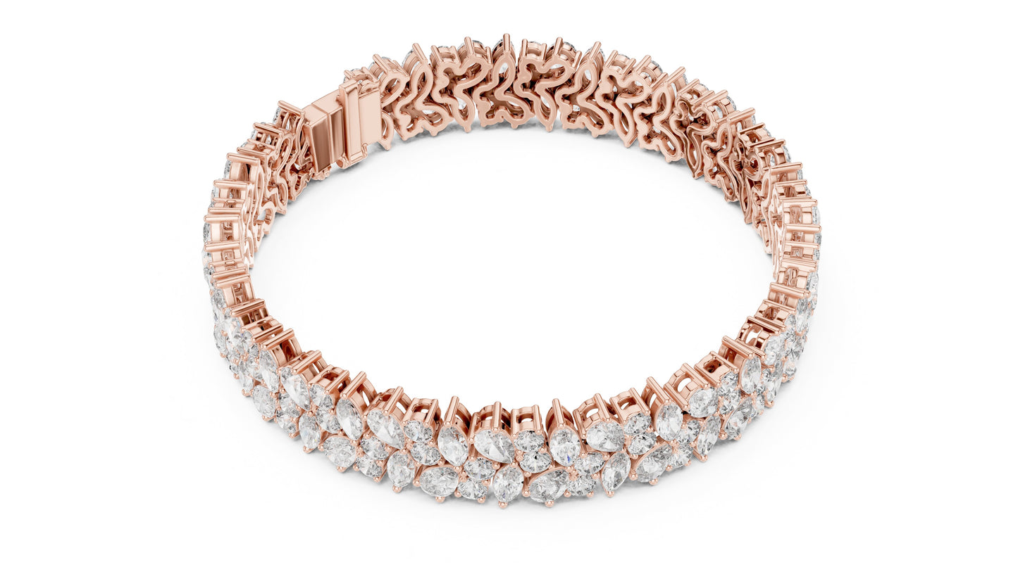 Marquise Tennis Lab Grown Diamond Bracelet