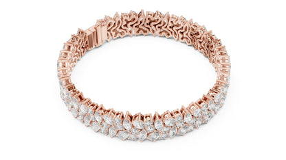 Marquise Tennis Lab Grown Diamond Bracelet