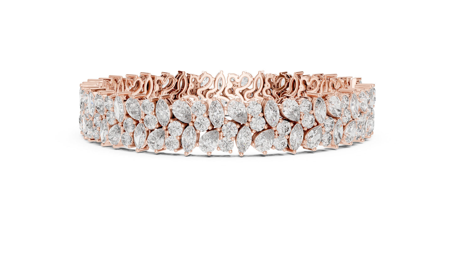 Marquise Tennis Lab Grown Diamond Bracelet