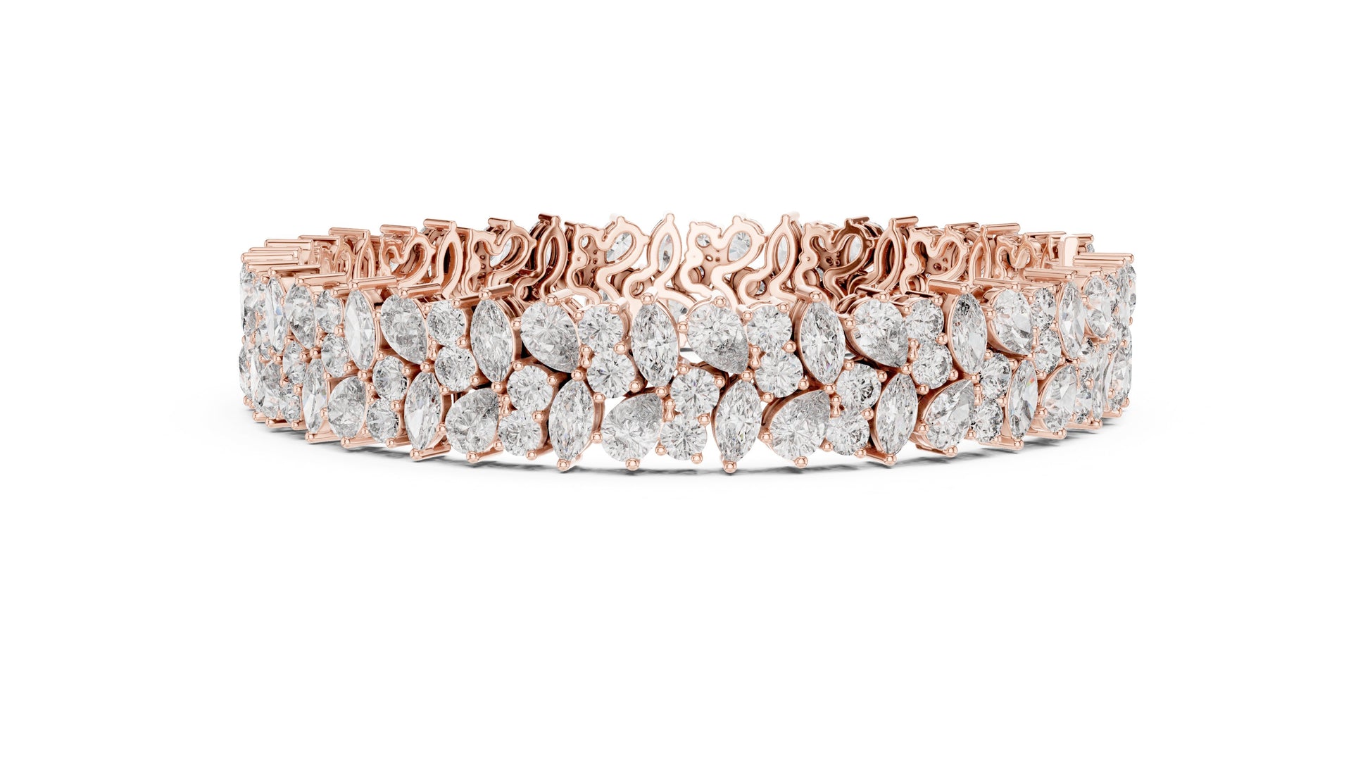 Marquise Tennis Lab Grown Diamond Bracelet