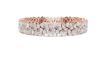 Marquise Tennis Lab Grown Diamond Bracelet