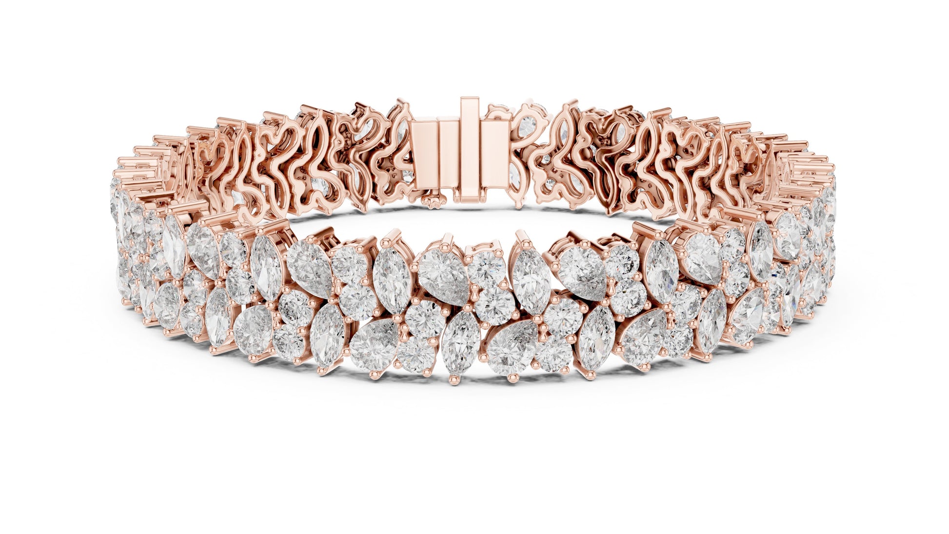 Marquise Tennis Lab Grown Diamond Bracelet