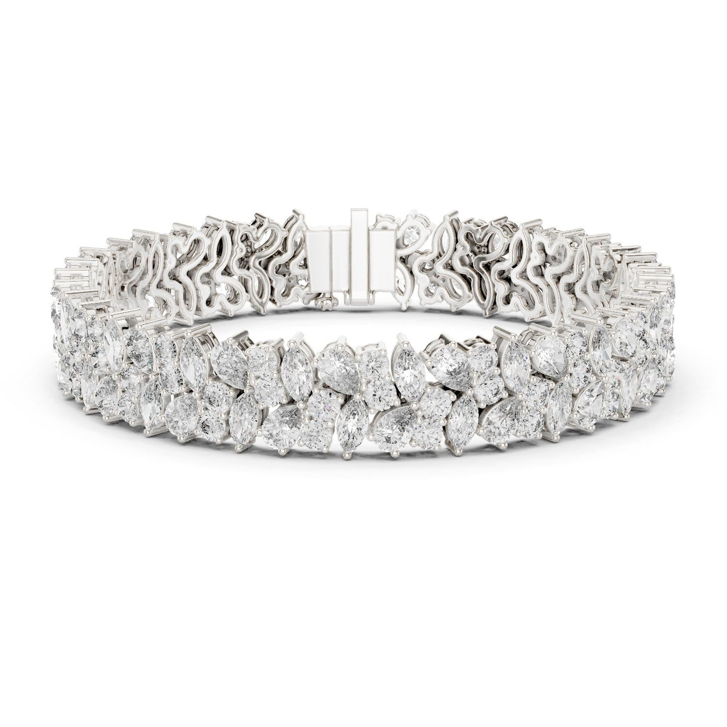 Marquise Tennis Lab Grown Diamond Bracelet