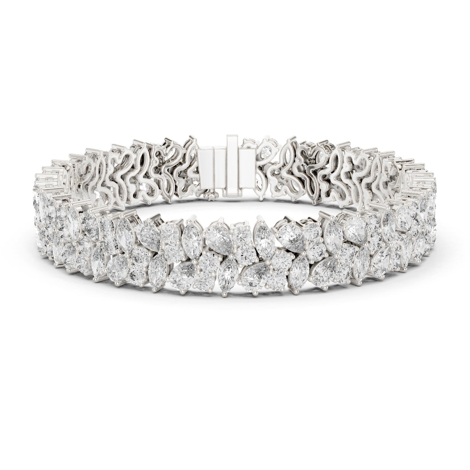 Marquise Tennis Lab Grown Diamond Bracelet