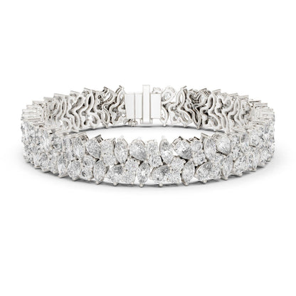 Marquise Tennis Lab Grown Diamond Bracelet