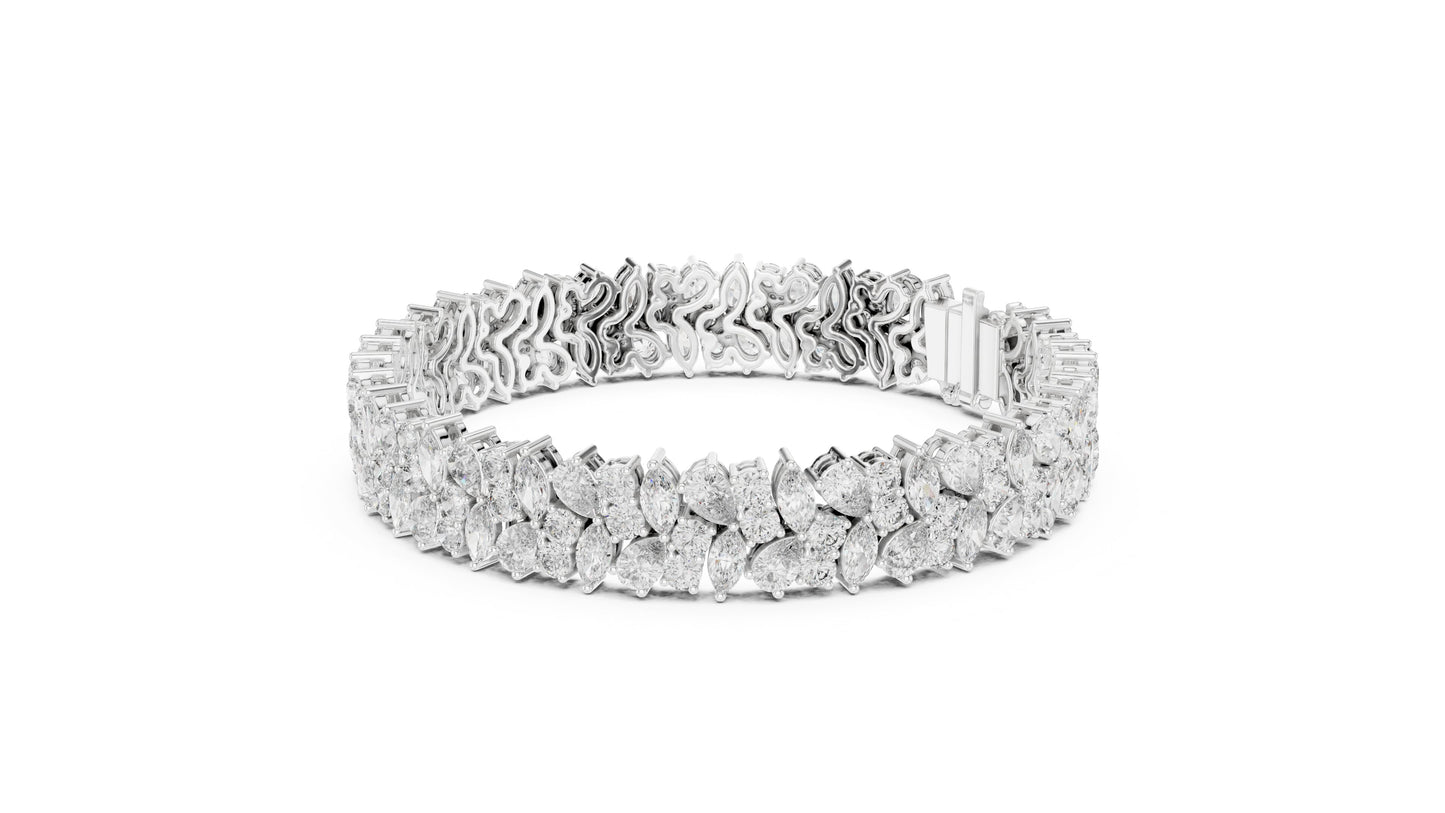 Marquise Tennis Lab Grown Diamond Bracelet