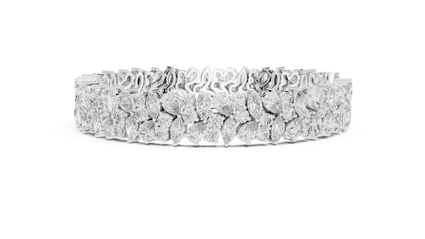 Marquise Tennis Lab Grown Diamond Bracelet