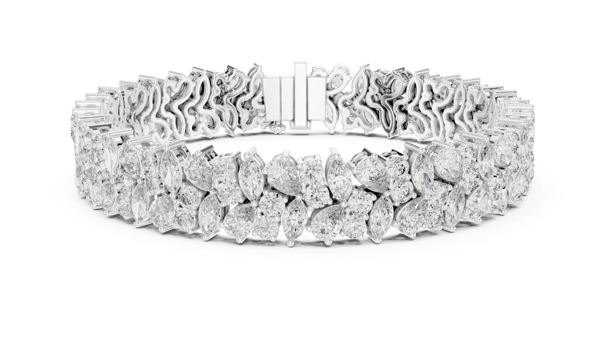 Marquise Tennis Lab Grown Diamond Bracelet