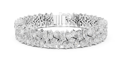 Marquise Tennis Lab Grown Diamond Bracelet