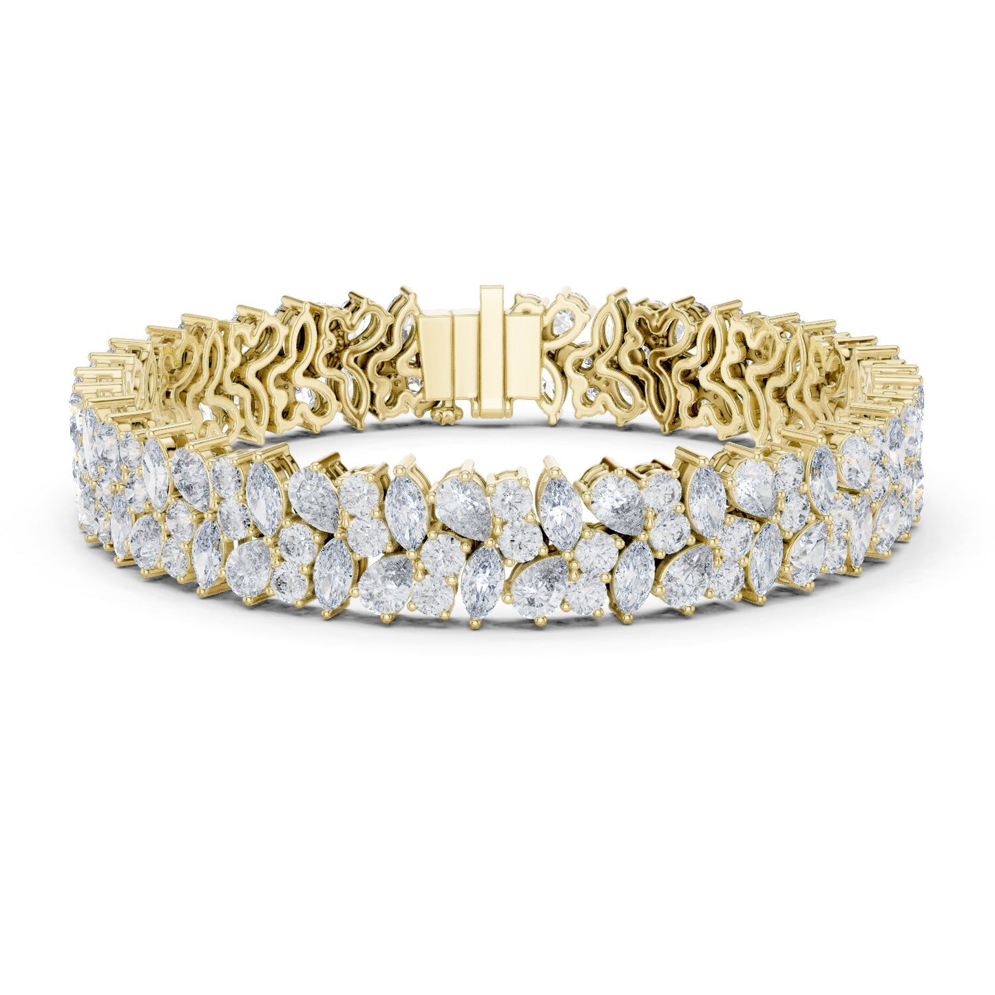Marquise Tennis Lab Grown Diamond Bracelet