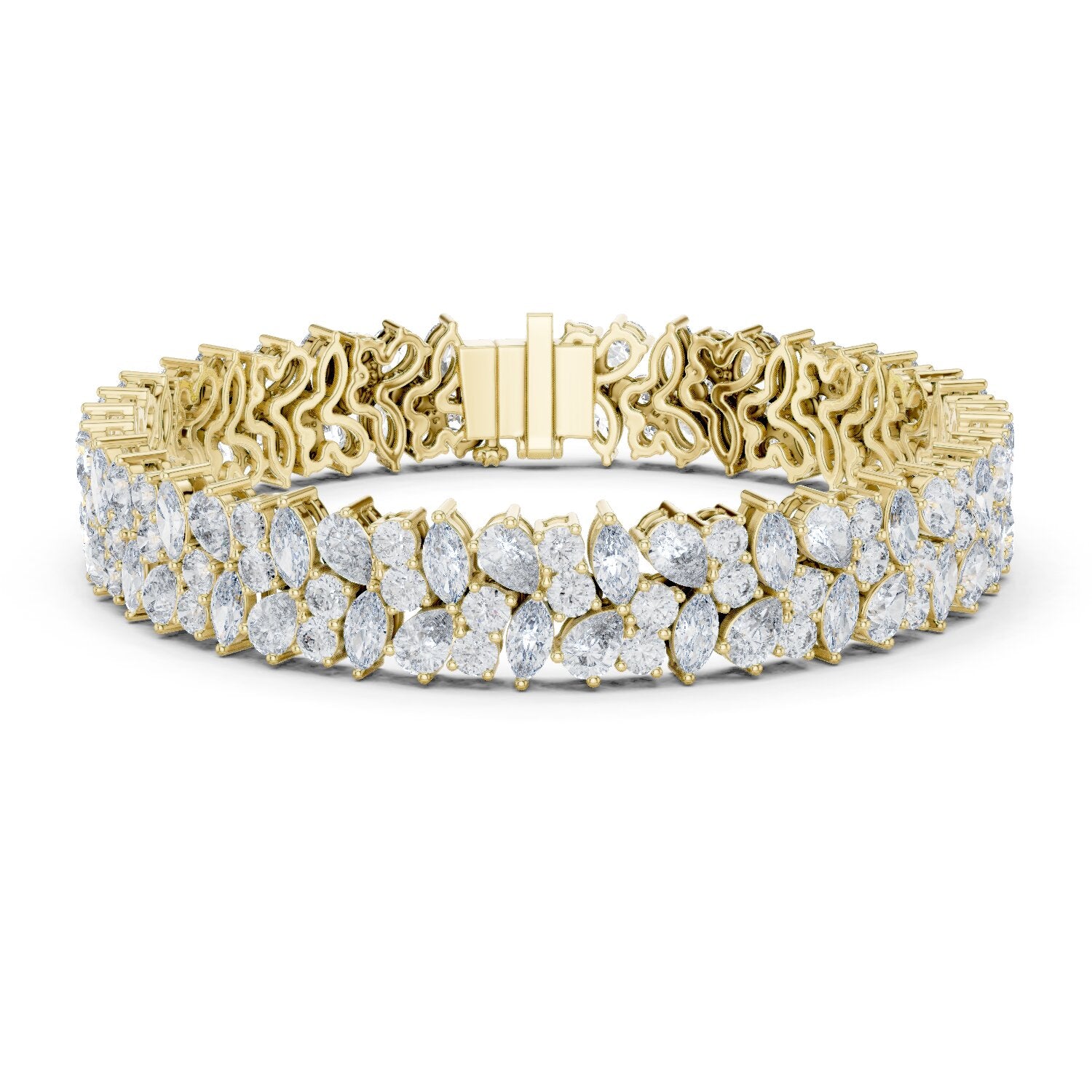 Marquise Tennis Lab Grown Diamond Bracelet
