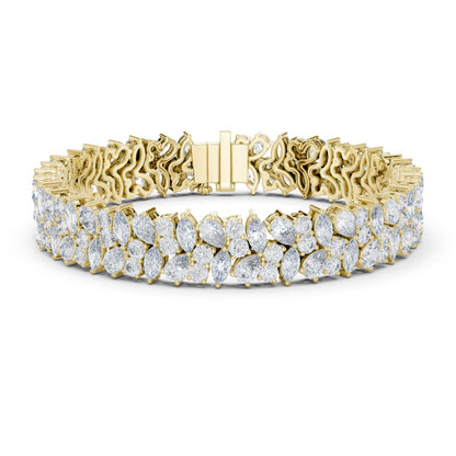 Marquise Tennis Lab Grown Diamond Bracelet