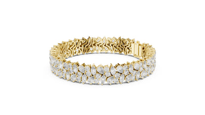 Marquise Tennis Lab Grown Diamond Bracelet