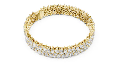 Marquise Tennis Lab Grown Diamond Bracelet