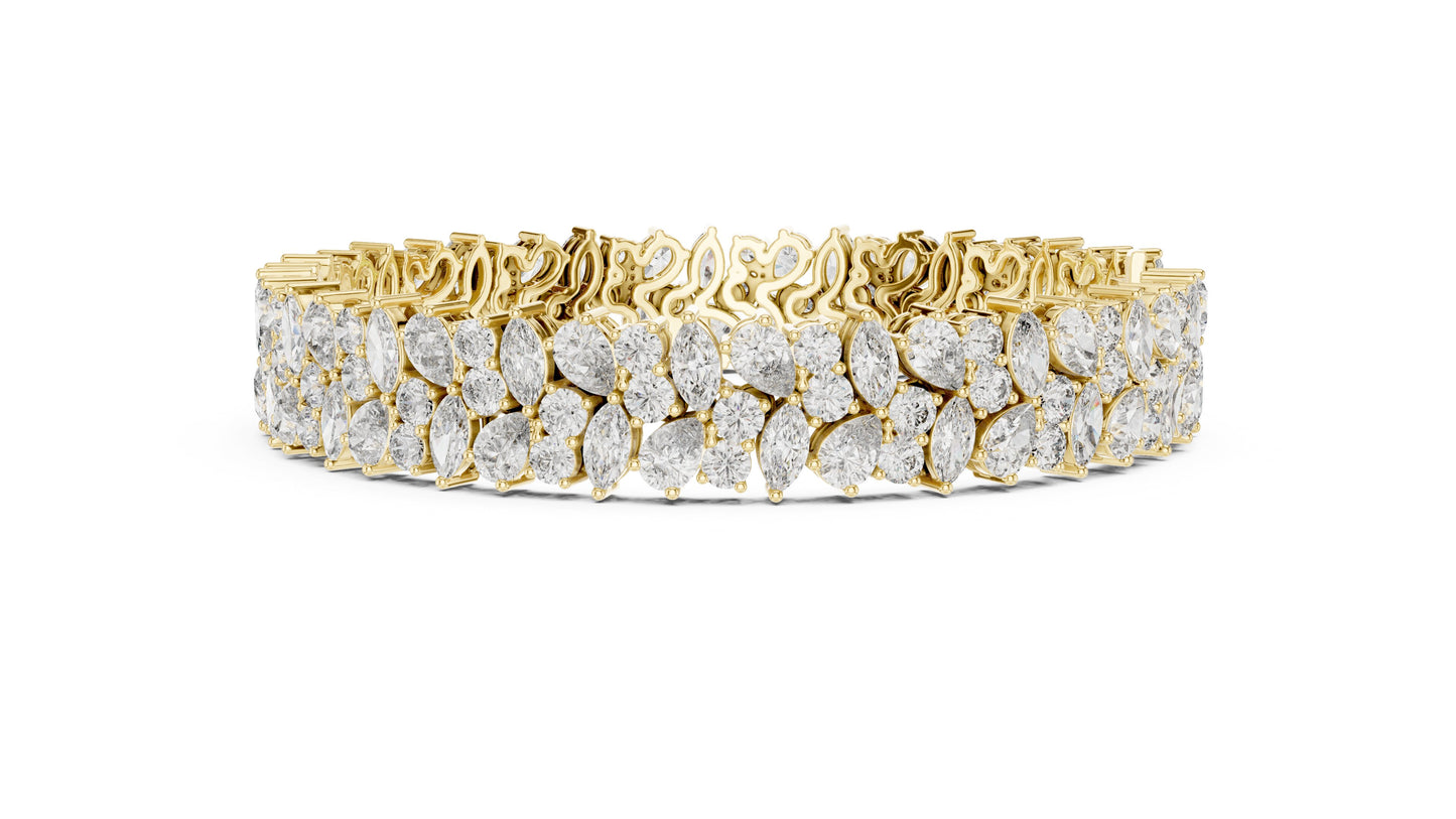 Marquise Tennis Lab Grown Diamond Bracelet