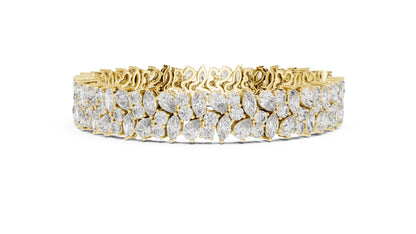 Marquise Tennis Lab Grown Diamond Bracelet