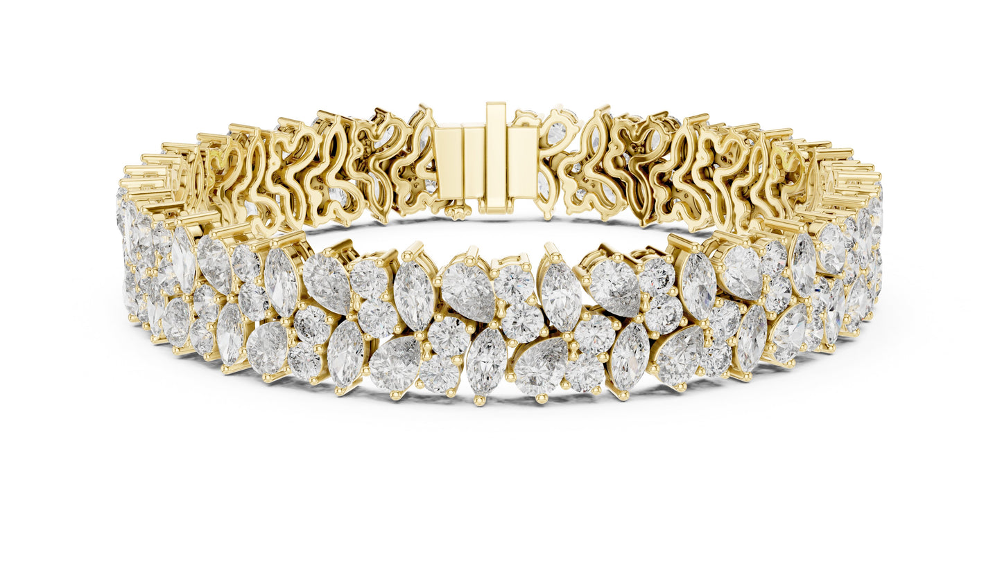 Marquise Tennis Lab Grown Diamond Bracelet