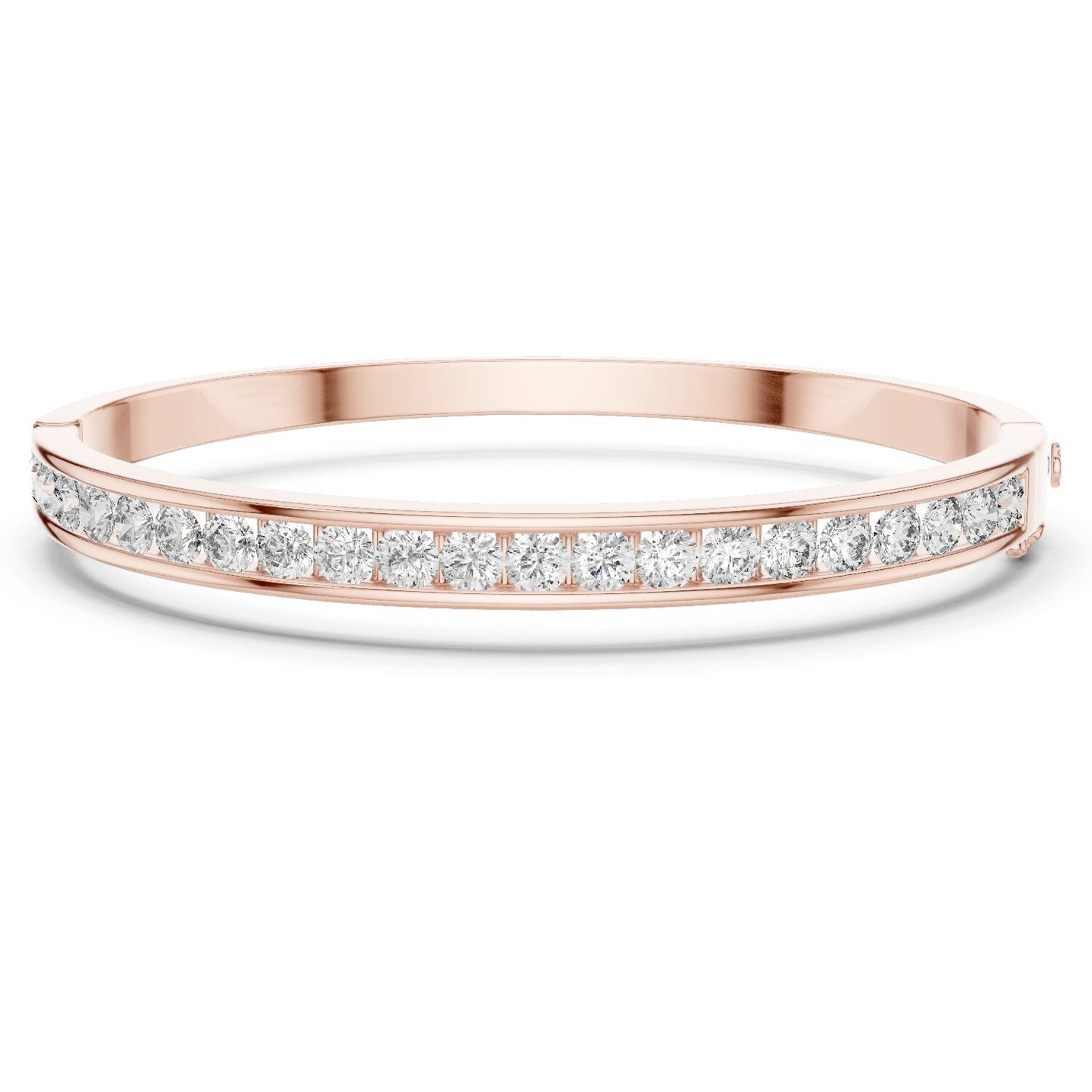 Round Bangle Lab Grown Diamond Bracelet