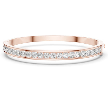 Round Bangle Lab Grown Diamond Bracelet