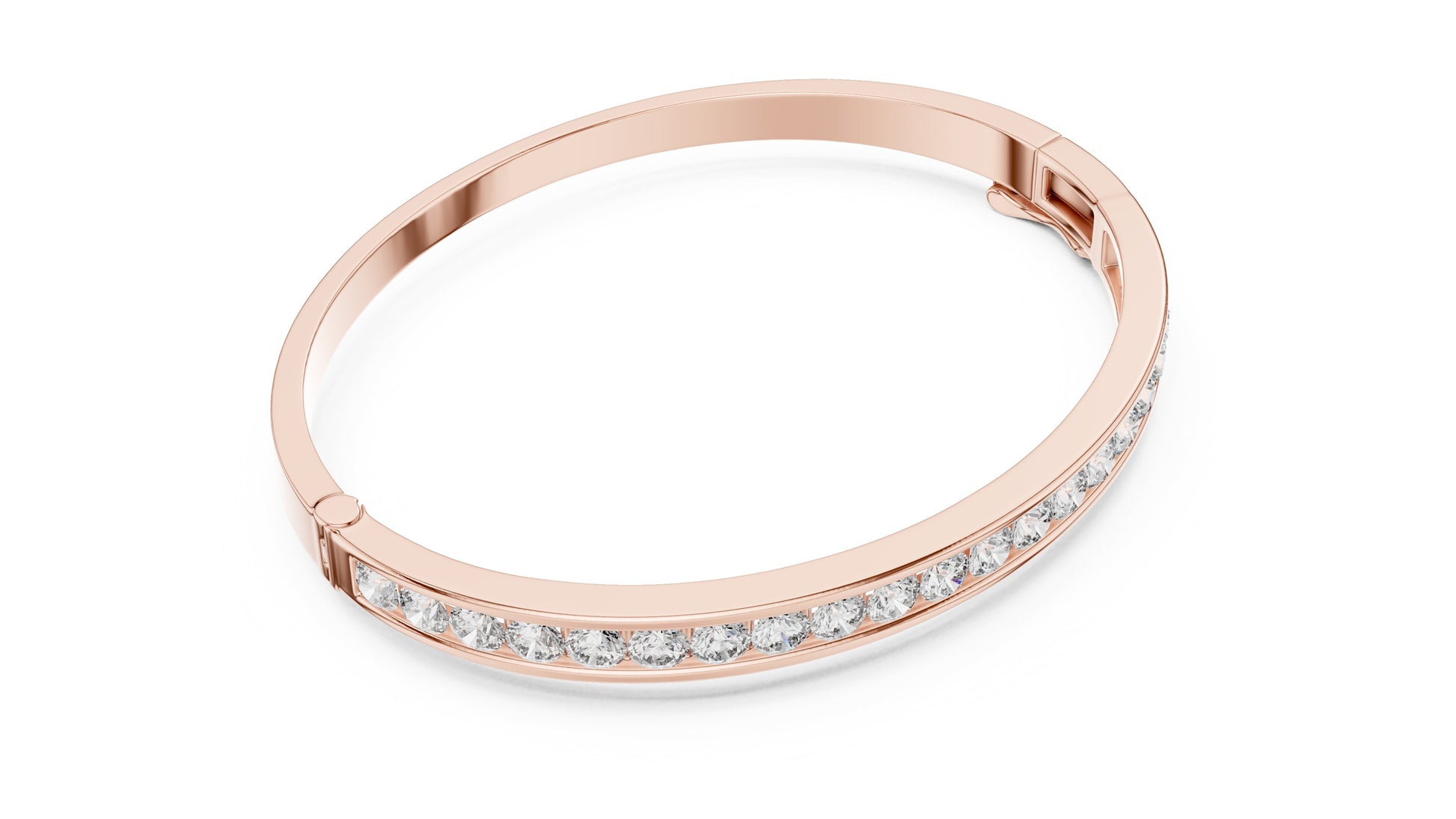 Round Bangle Lab Grown Diamond Bracelet