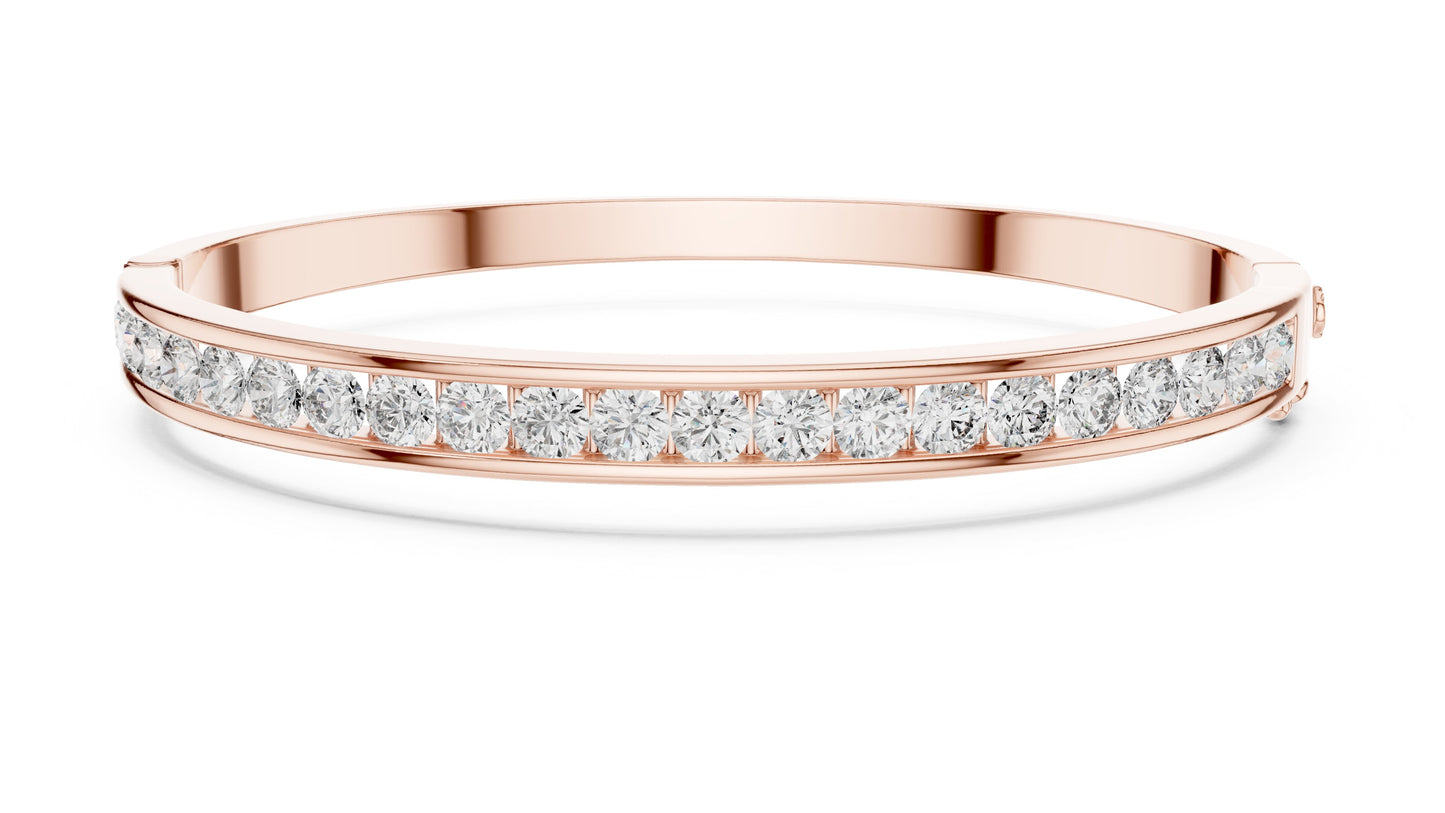 Round Bangle Lab Grown Diamond Bracelet