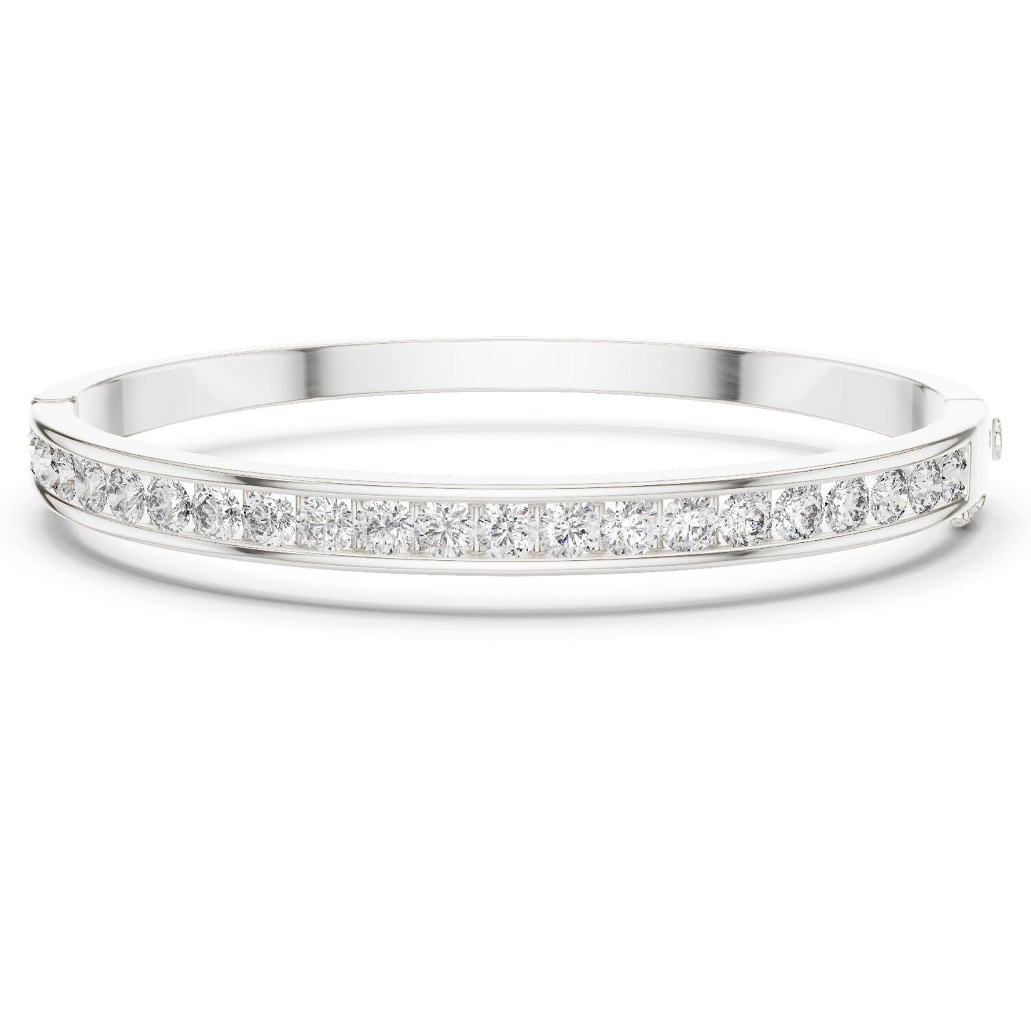Round Bangle Lab Grown Diamond Bracelet