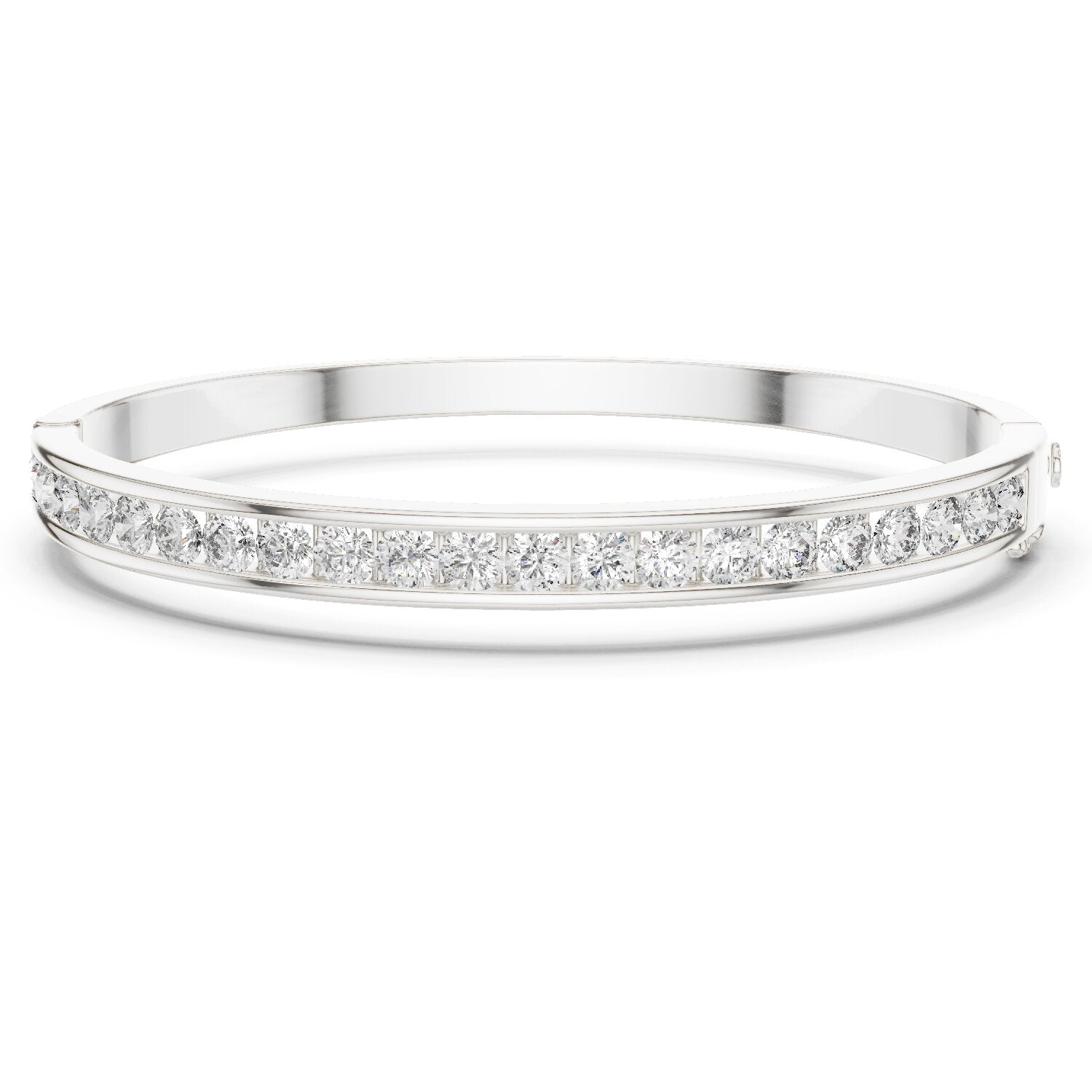 Round Bangle Lab Grown Diamond Bracelet