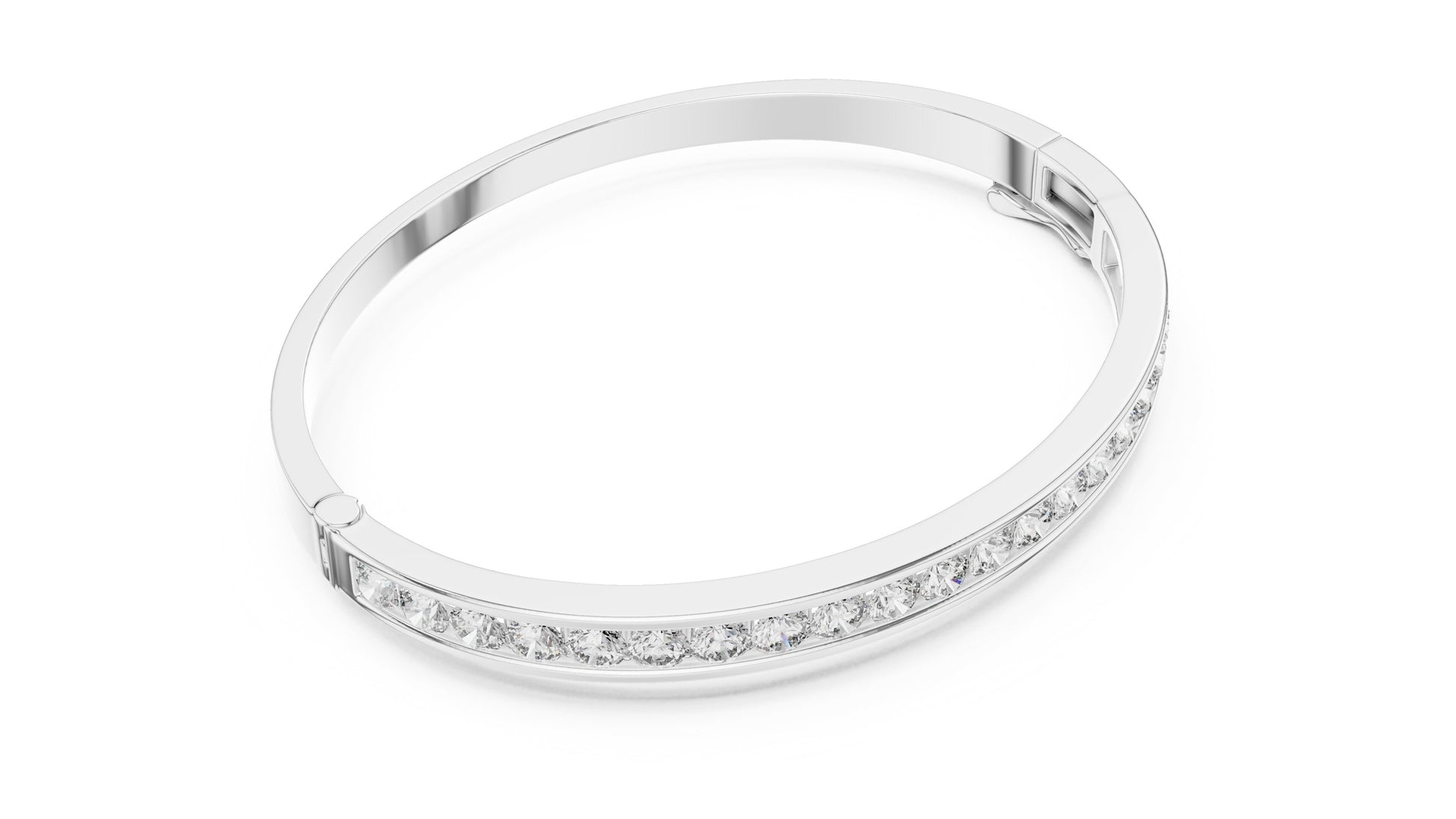 Round Bangle Lab Grown Diamond Bracelet