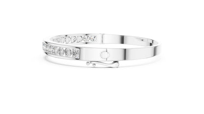 Round Bangle Lab Grown Diamond Bracelet