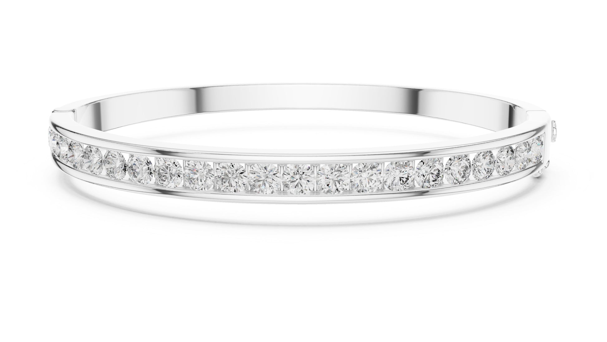 Round Bangle Lab Grown Diamond Bracelet