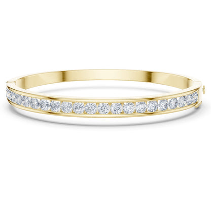 Round Bangle Lab Grown Diamond Bracelet