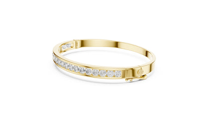 Round Bangle Lab Grown Diamond Bracelet