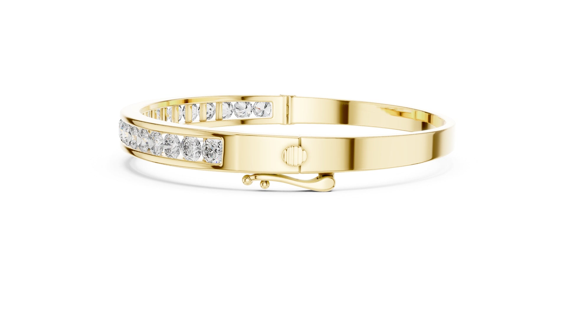Round Bangle Lab Grown Diamond Bracelet