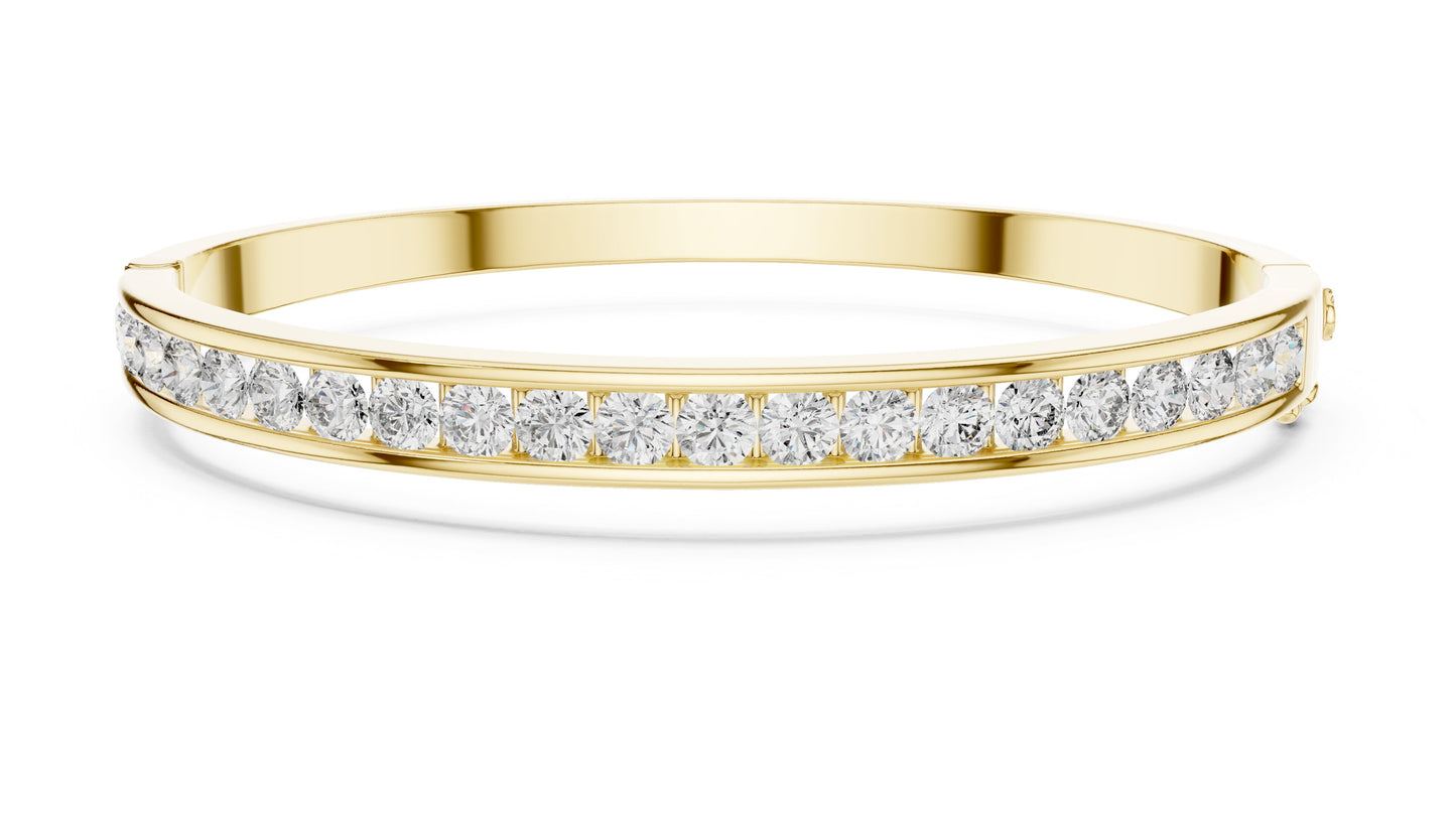 Round Bangle Lab Grown Diamond Bracelet