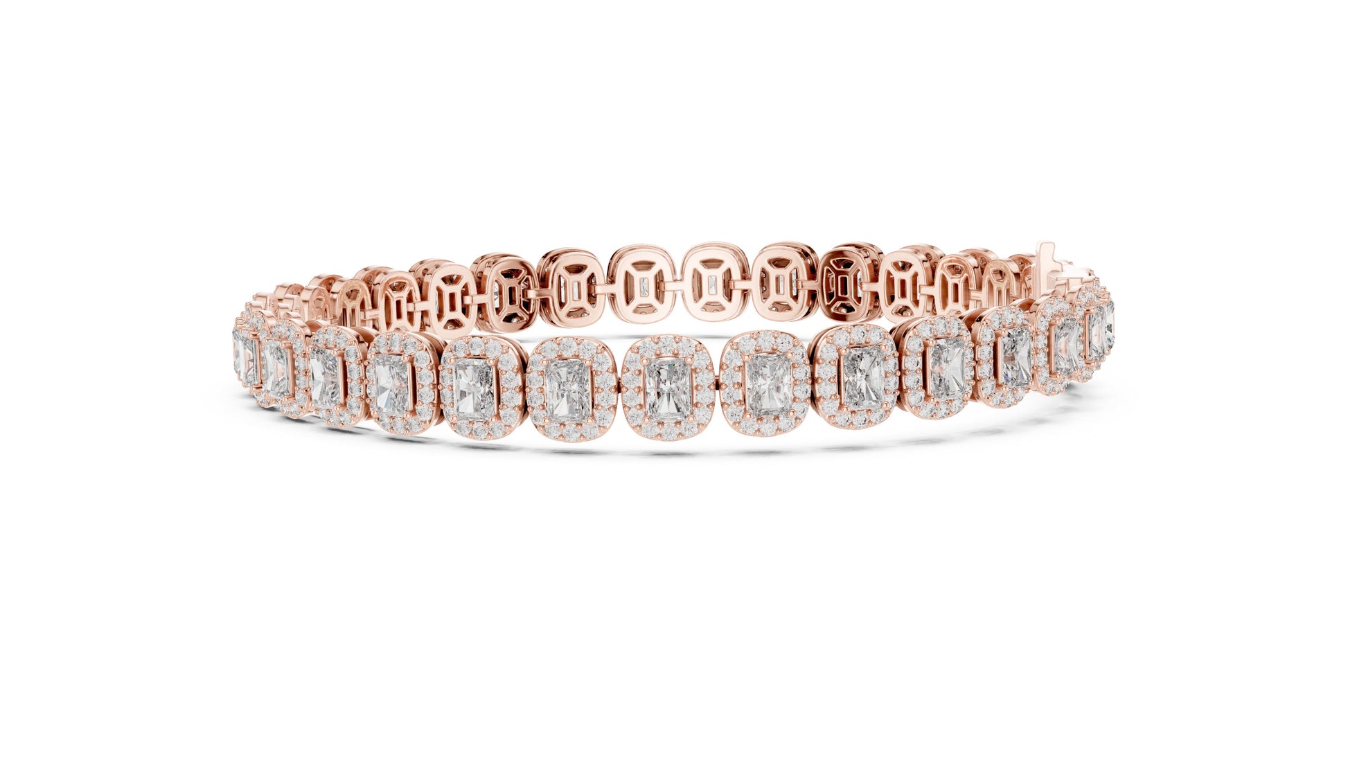 Emerald Tennis Lab Grown Diamond Bracelet