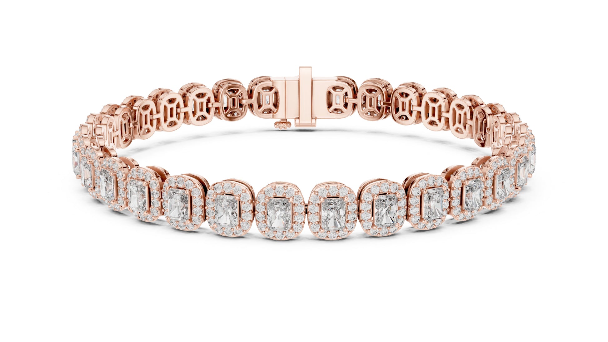 Emerald Tennis Lab Grown Diamond Bracelet