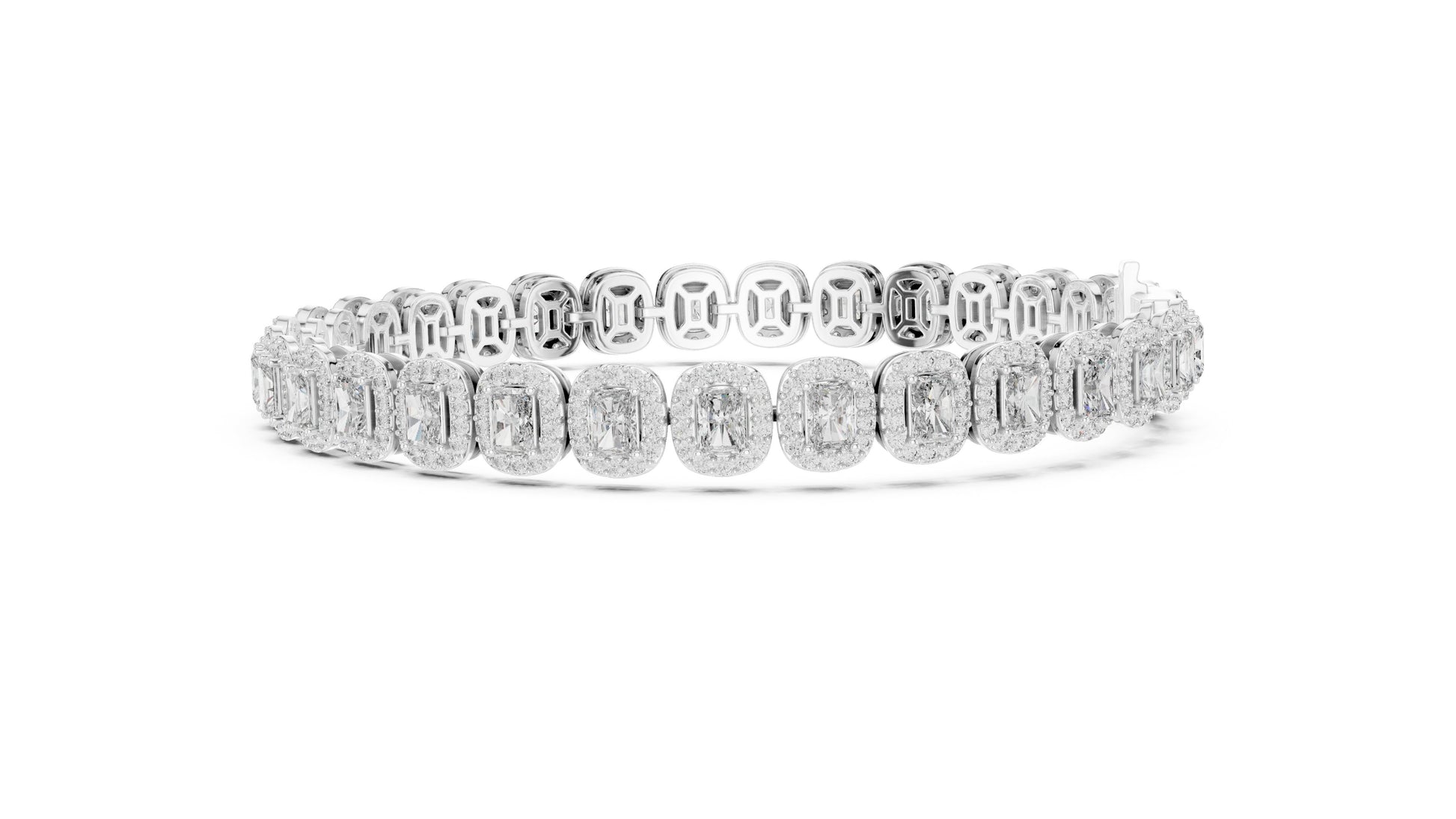 Emerald Tennis Lab Grown Diamond Bracelet