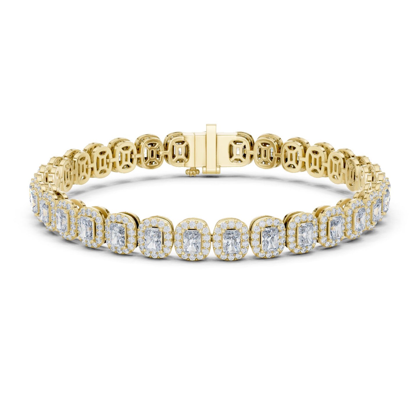 Emerald Tennis Lab Grown Diamond Bracelet