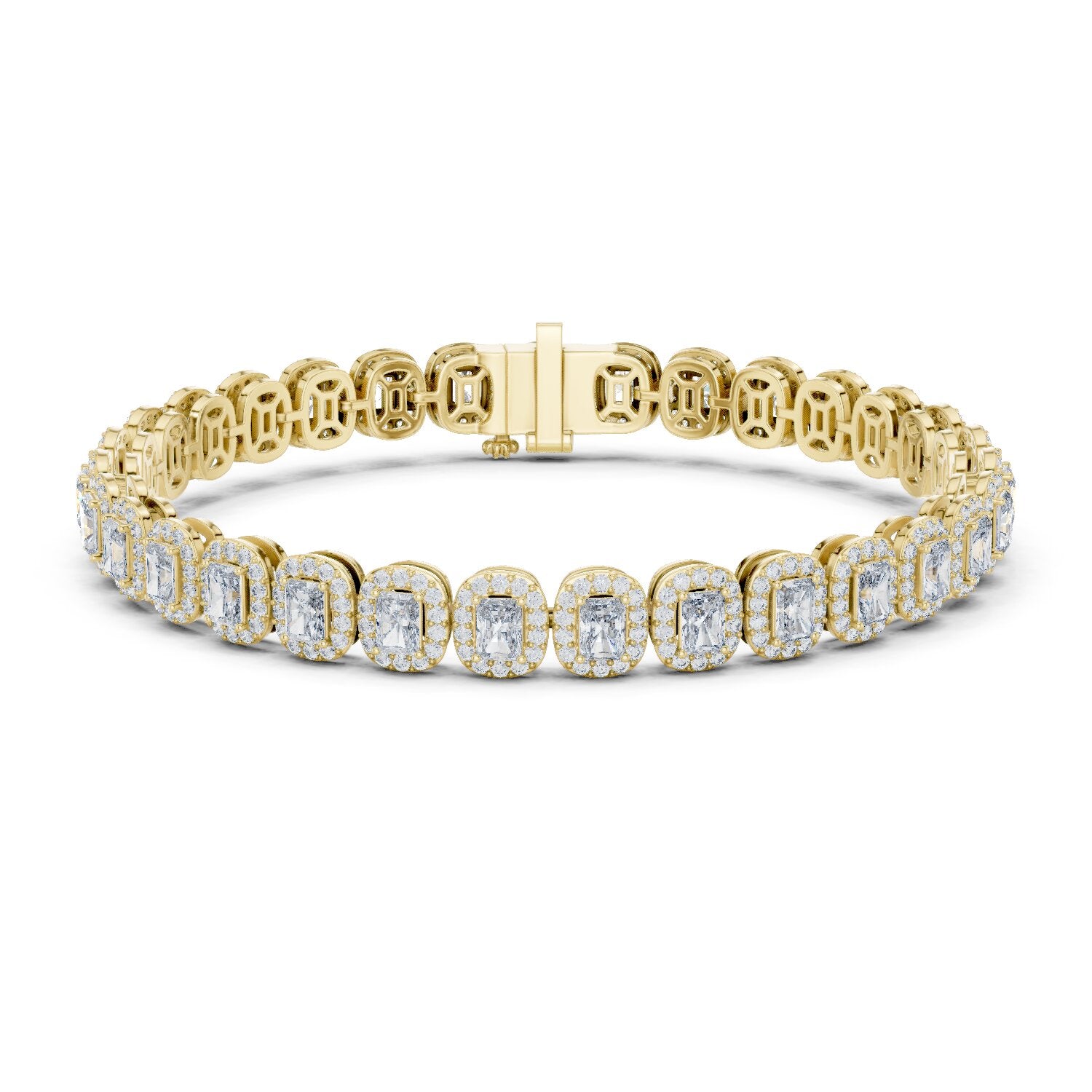 Emerald Tennis Lab Grown Diamond Bracelet