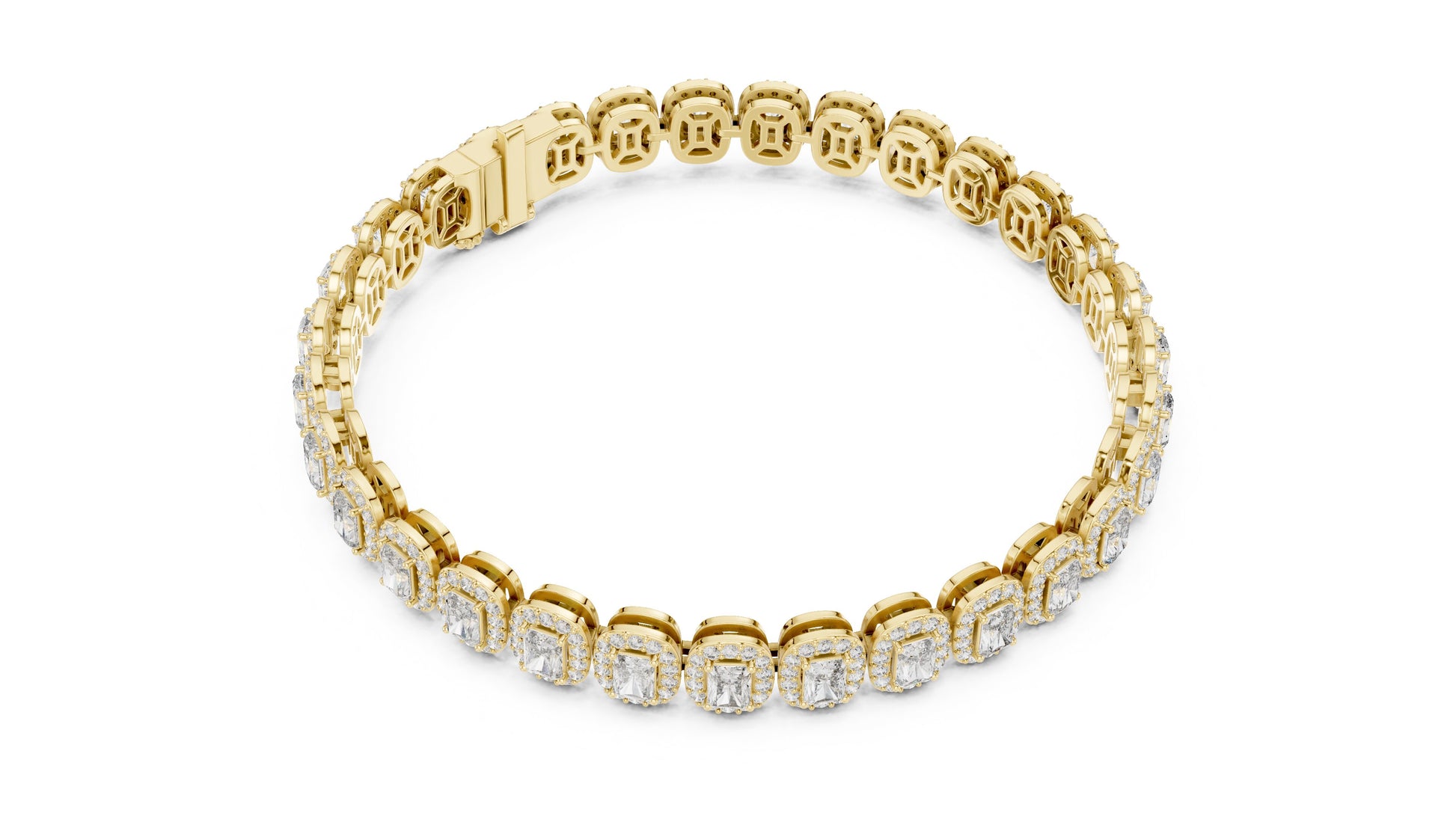 Emerald Tennis Lab Grown Diamond Bracelet
