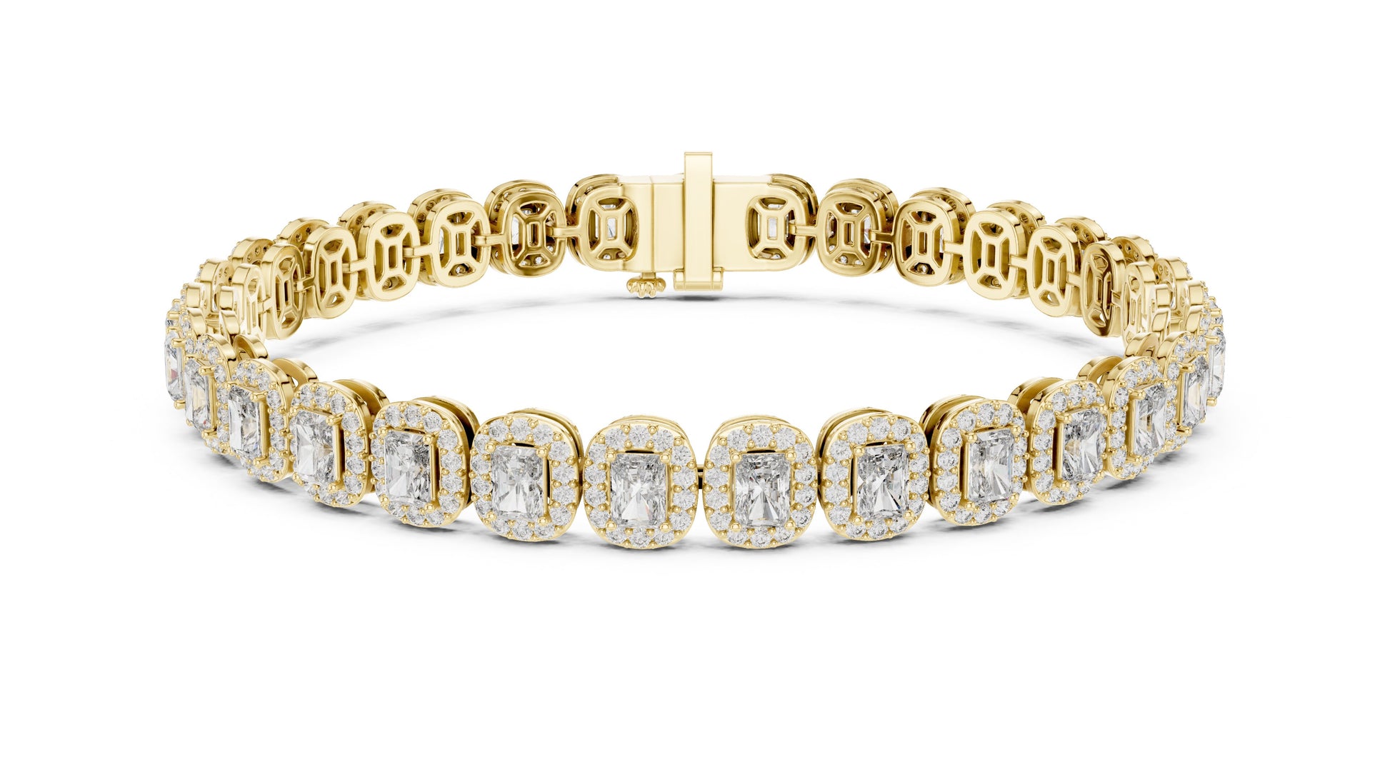 Emerald Tennis Lab Grown Diamond Bracelet