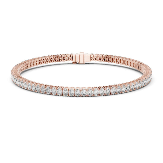 Round Tennis Lab Grown Diamond Bracelet